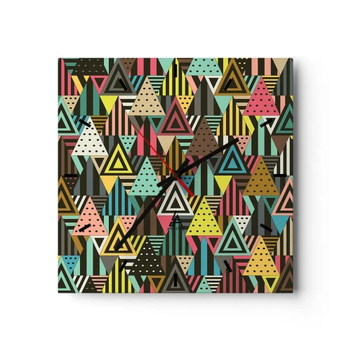 Nástenné hodiny - V rytme na tri - 30x30 cm