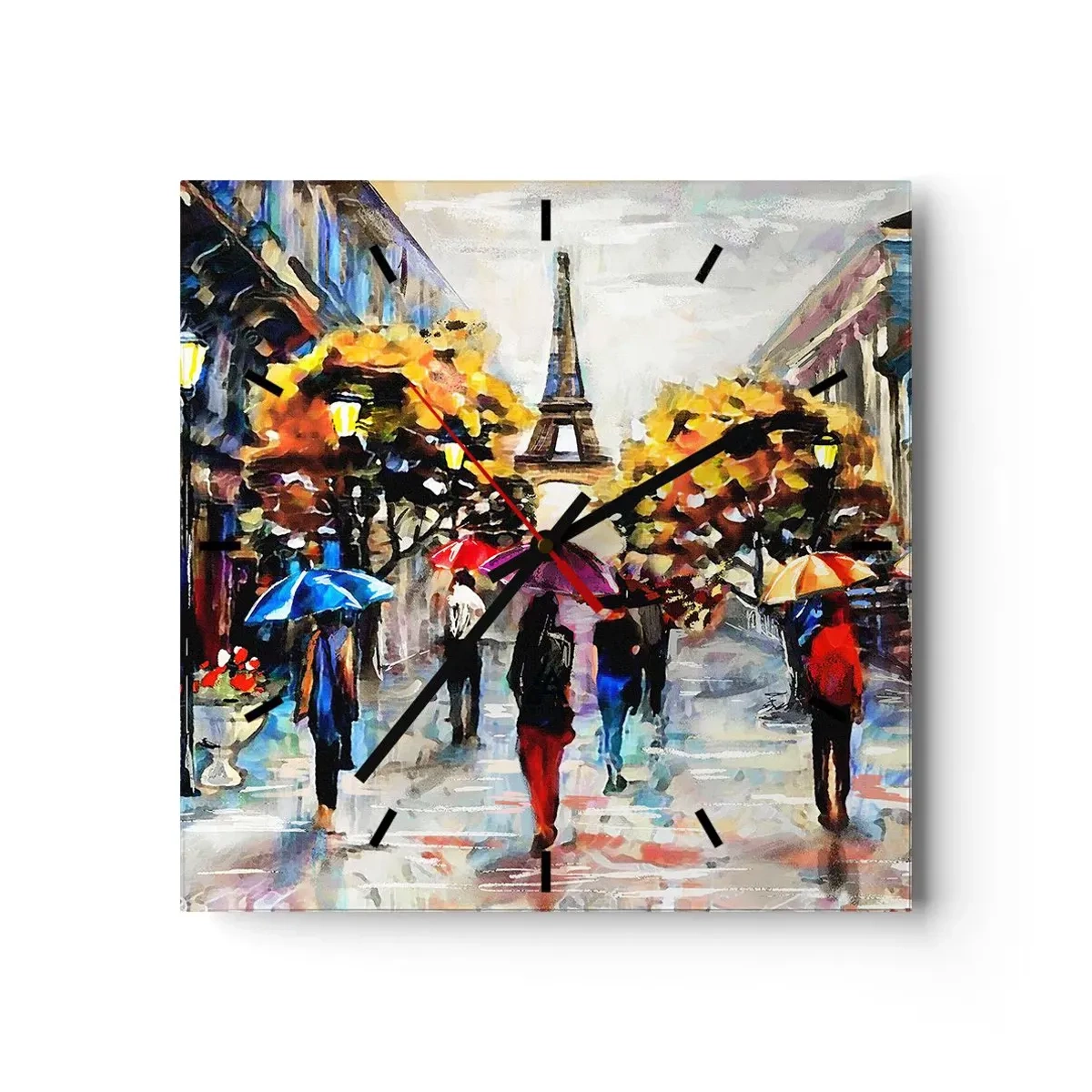 Nástenné hodiny - Na jeseň obzvlášť krásny - 40x40 cm