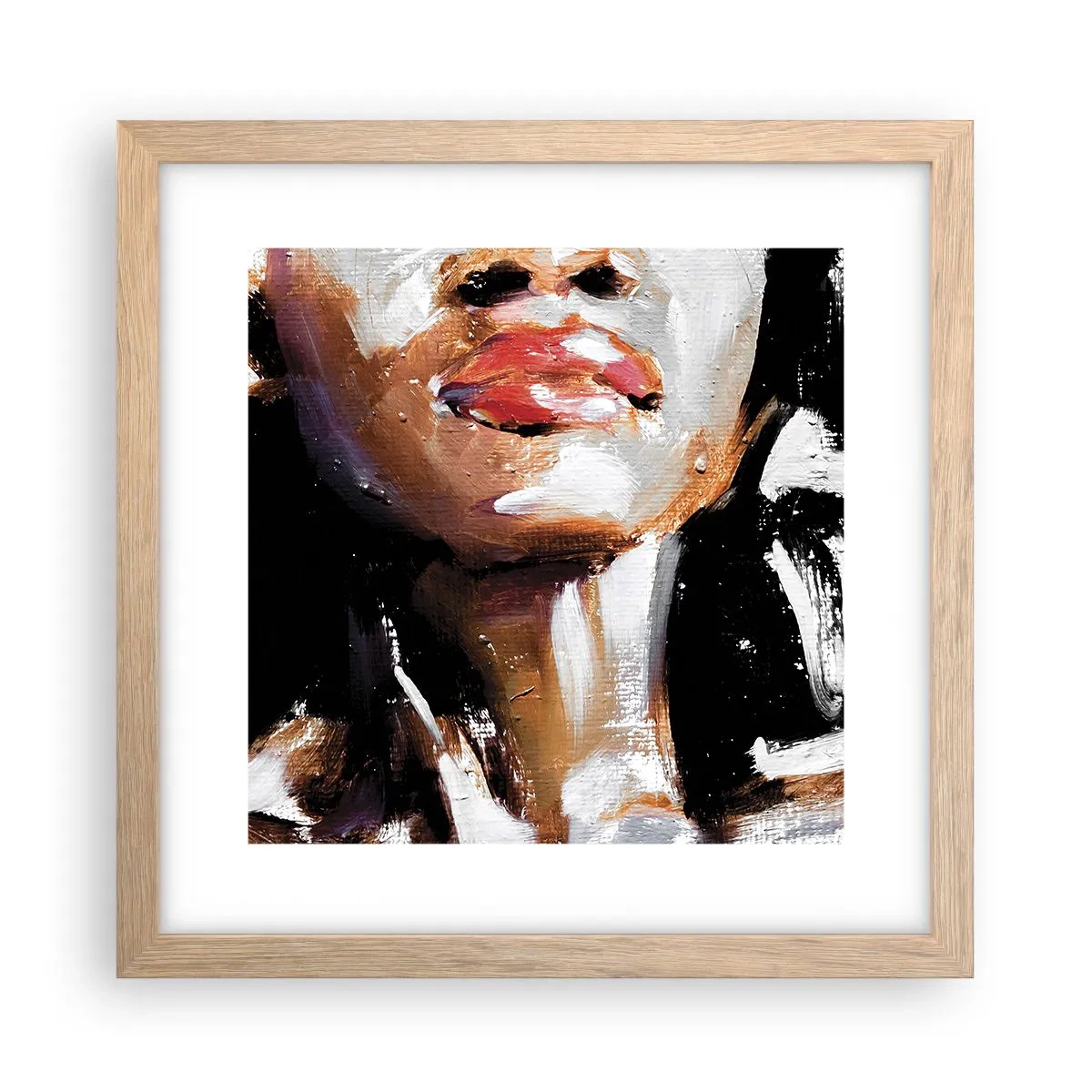 Plagát v ráme zo svetlého duba - Hrdosť bez predsudkov - 30x30 cm