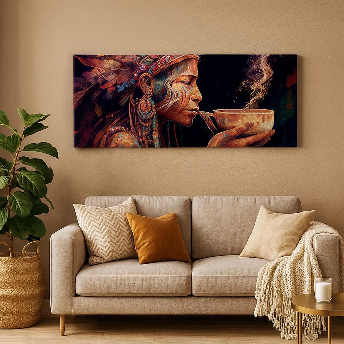 Obraz na plátne - Magický rituál - 100x40 cm