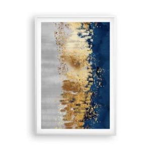 Plagát v bielom ráme - Moderná kompozícia s iskrou - 61x91 cm