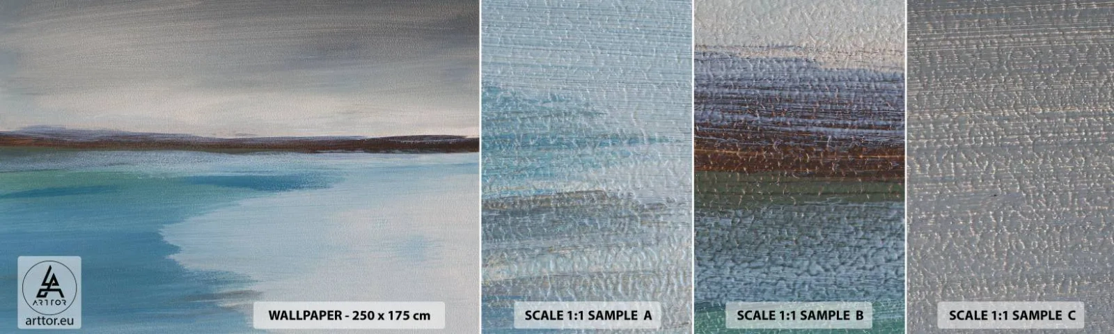 Vzorka Fototapeta Standard Eco - Horizontálna krajina - More, Kus, Pláž - 100x30 cm