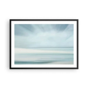 Plagát v čiernom ráme - Kľud až kam oko siaha - 70x50 cm