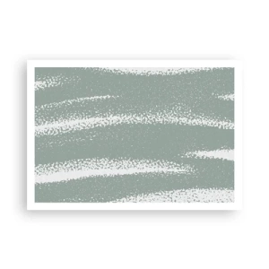 Plagát - Abstrakcia v zimnom štýle - 100x70 cm