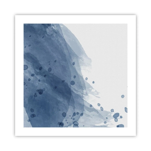 Plagát - Modrý tyl - 50x50 cm