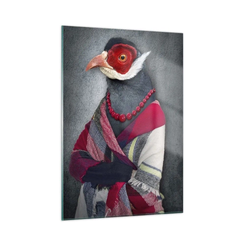 Obraz na skle - Čo tu robím?! - 50x70 cm