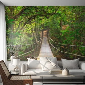 Fototapeta Premium Sand - Lebo na záhrade rastú popínavé rastliny - Krajina, les, Príroda - 400x280 cm