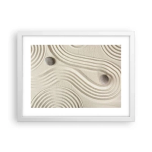 Plagát v bielom ráme - Dotyk tepla - 40x30 cm