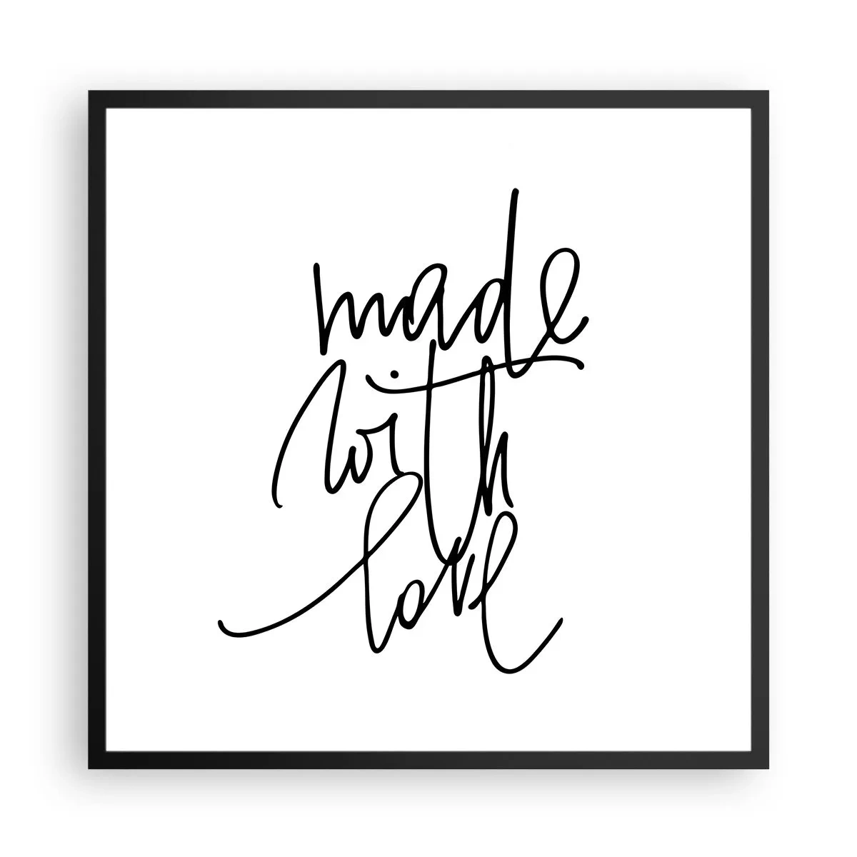 Plagát v čiernom ráme - Najlepšia značka - 60x60 cm