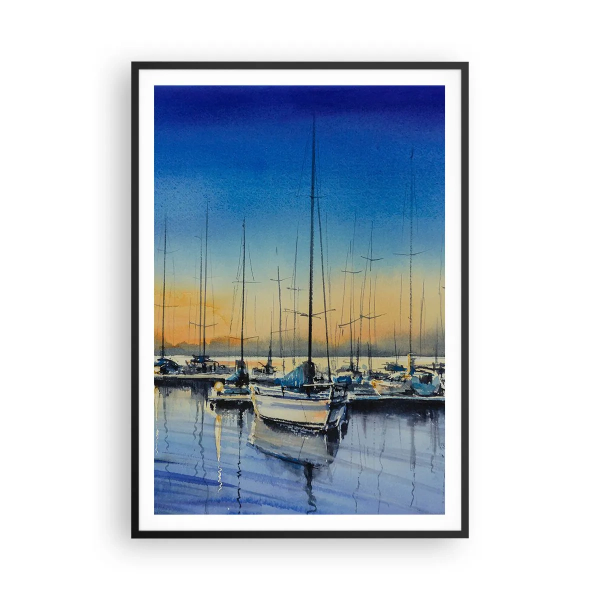 Plagát v čiernom ráme - Koniec dobrého dňa - 70x100 cm
