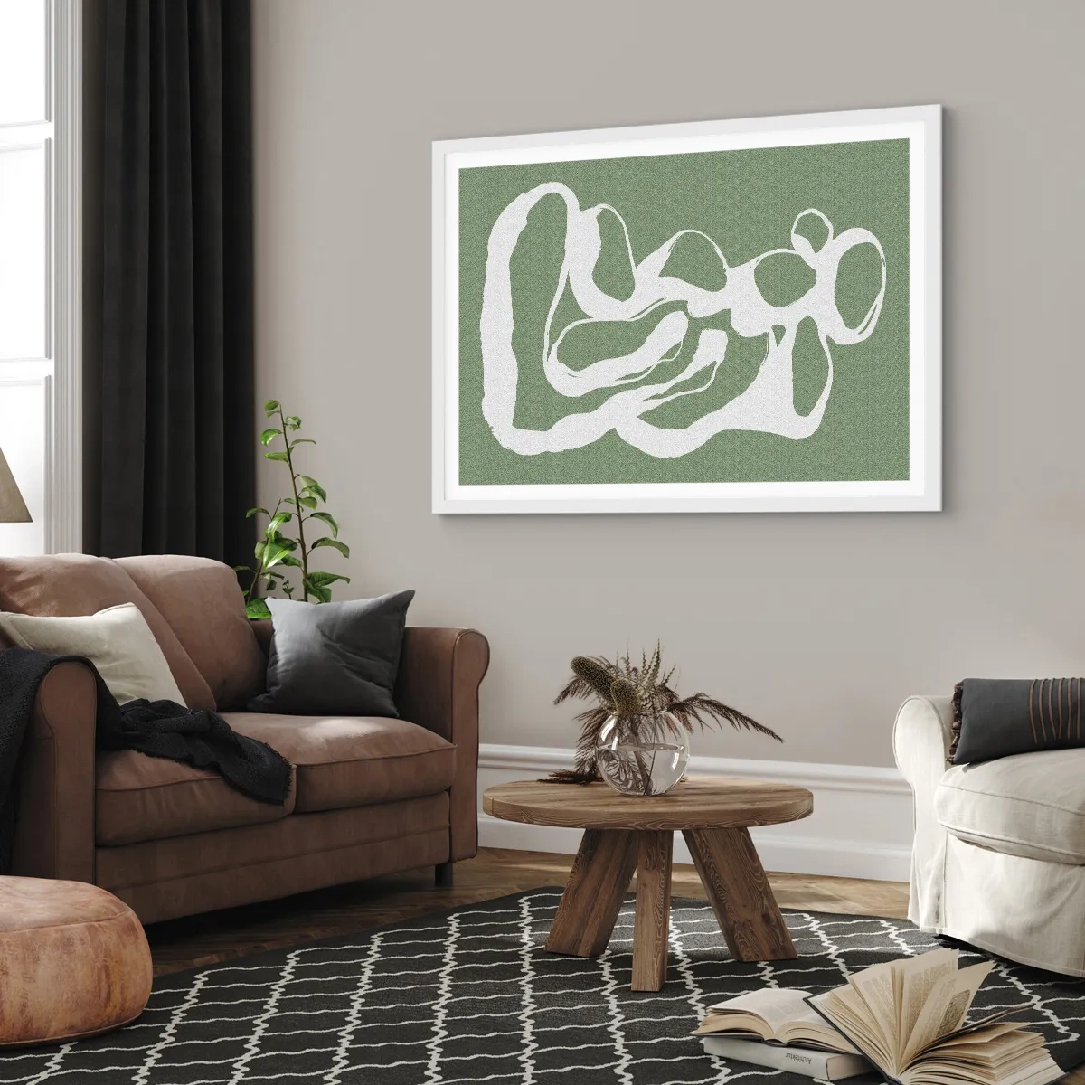 Plagát v bielom ráme - Volanie priestoru - 91x61 cm