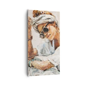 Obraz na plátne - Portrét v plnom slnku - 65x120 cm