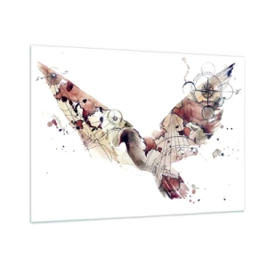 Obraz na skle - Vzdušný pútnik - 100x70 cm