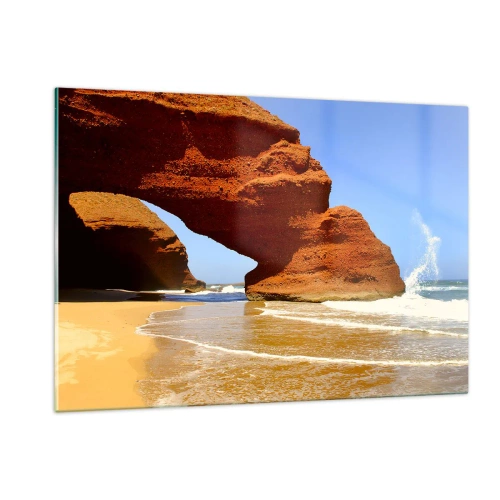 Obraz na skle - Voda a vietor po tisíce rokov - 120x80 cm