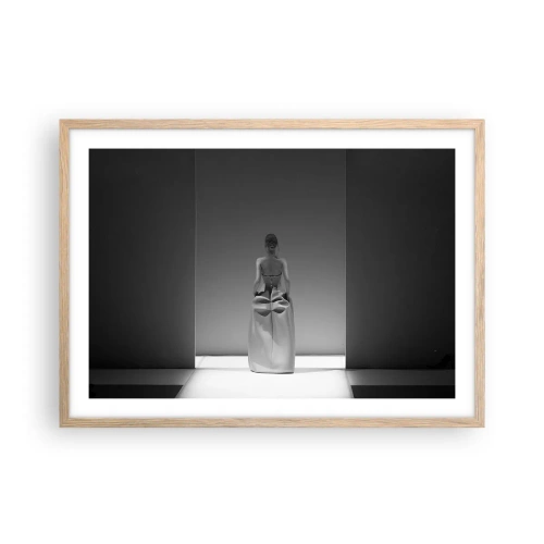 Plagát v ráme zo svetlého duba - Rafinovaná jednoduchosť - 70x50 cm