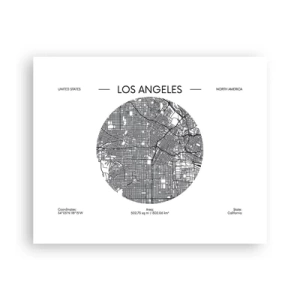 Plagát - Anatómia Los Angelesu - 50x40 cm