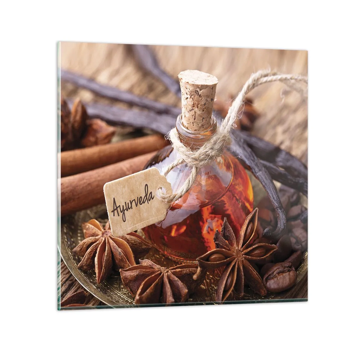 Obraz na skle - K jednote tela a ducha - 40x40 cm