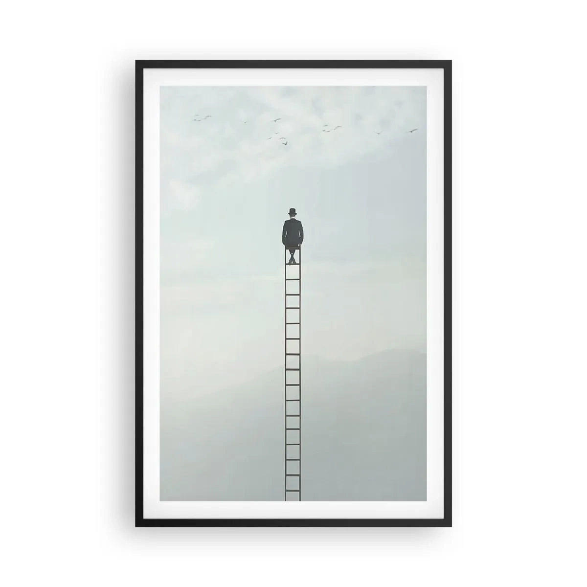 Plagát v čiernom ráme - Povzniesť sa nad to - 61x91 cm