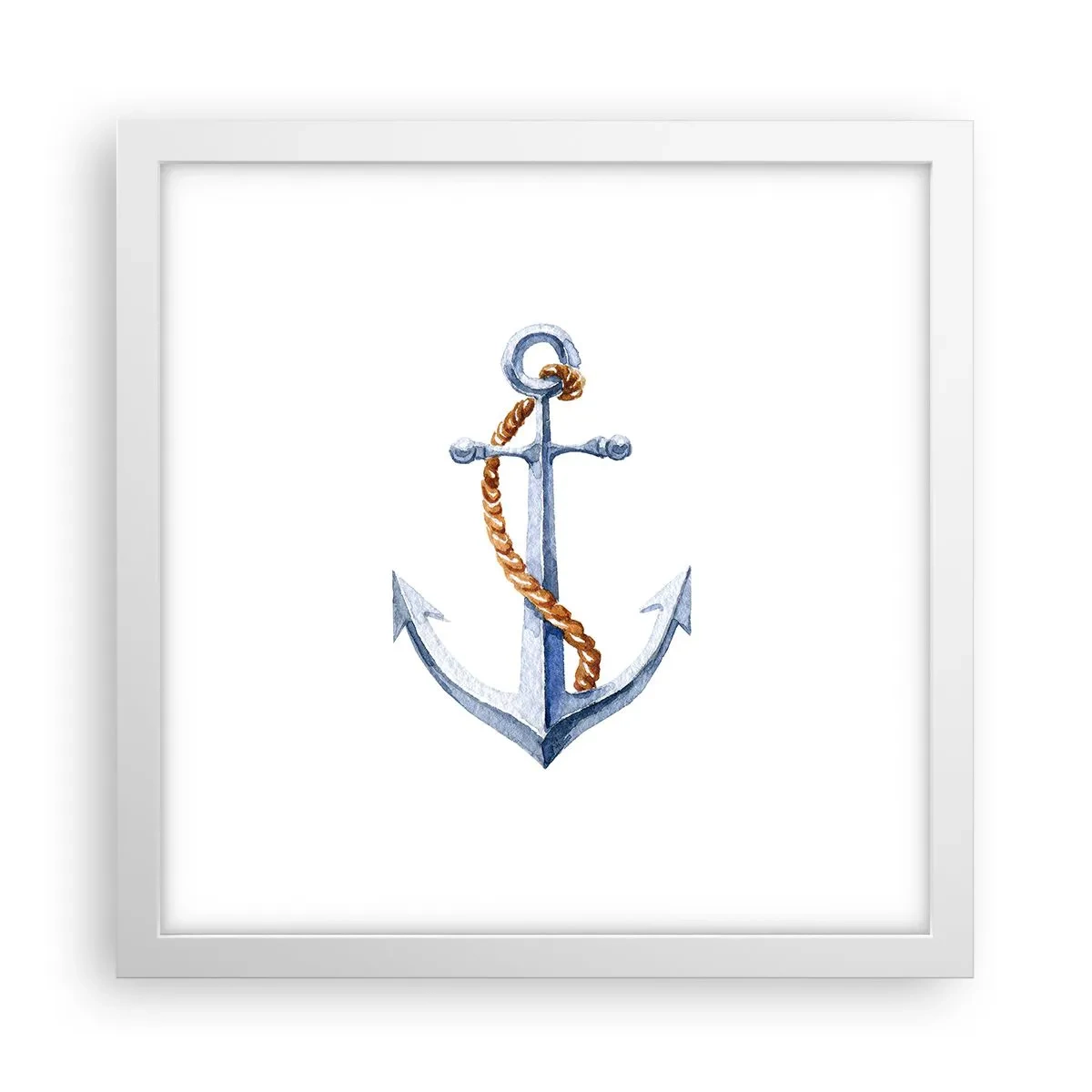 Plagát v bielom ráme - Ahoj, dobrodružstvo! - 30x30 cm