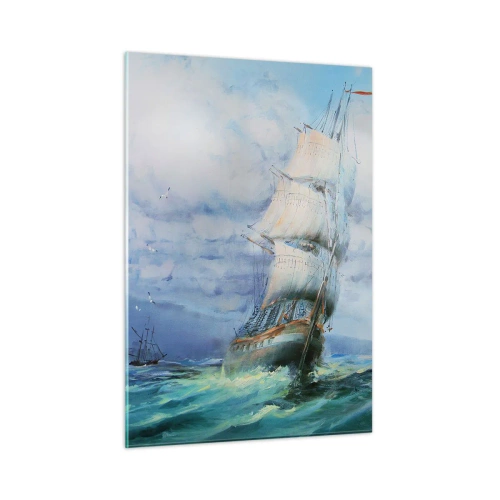 Obraz na skle - Šťastnú cestu - 50x70 cm