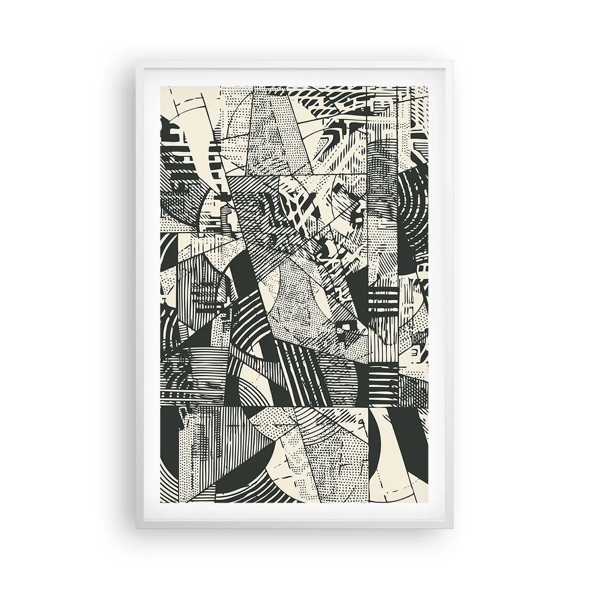 Plagát v bielom ráme - Dynamika súčasnosti - 61x91 cm