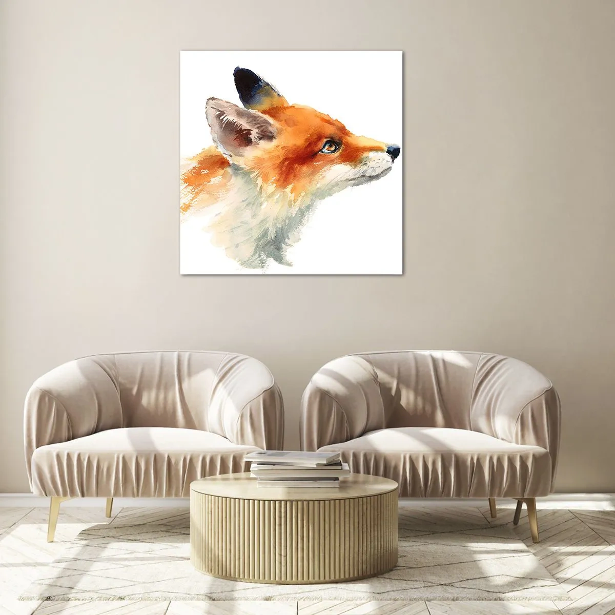 Obraz na skle - Opatrnosti nie je nikdy dosť - 60x60 cm