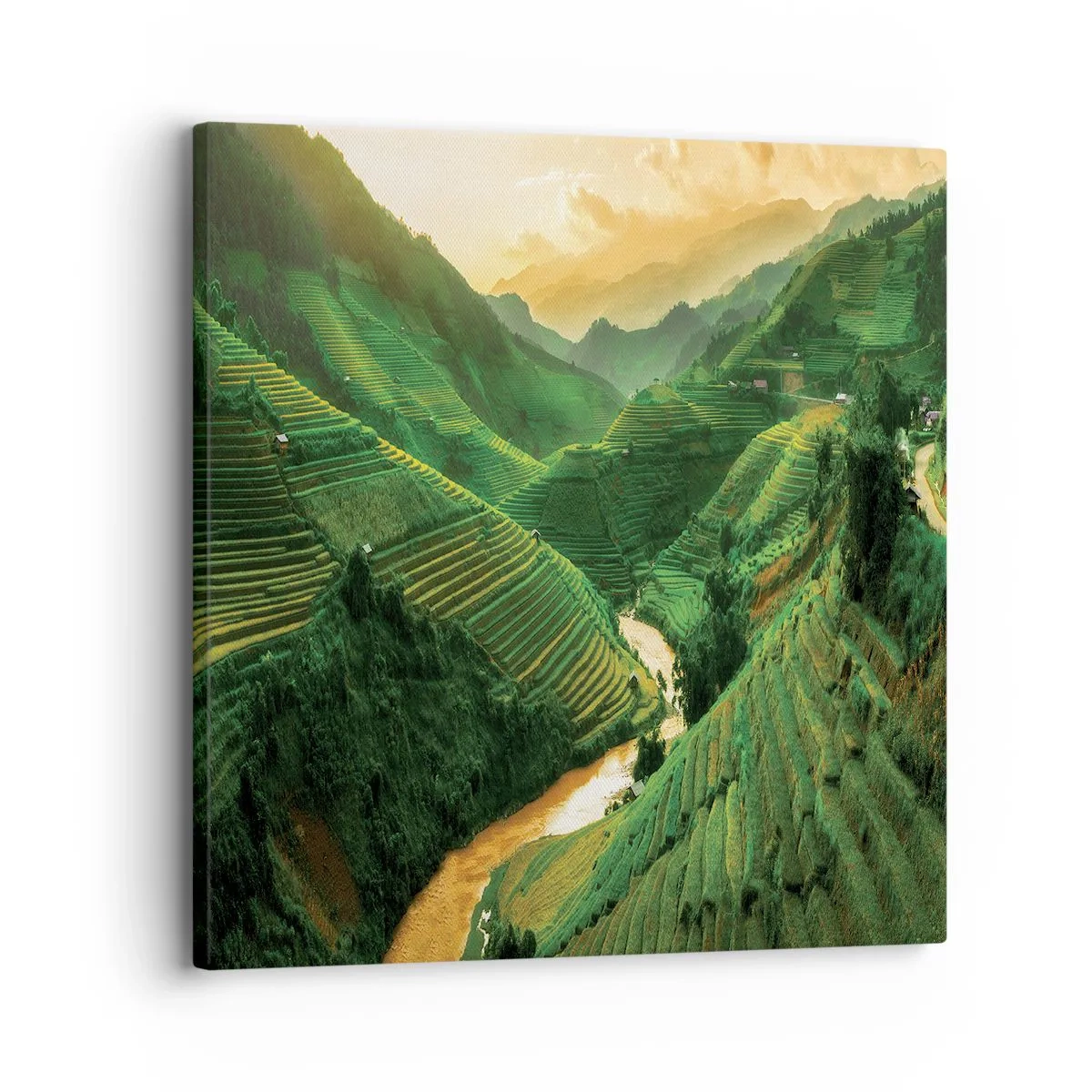 Obraz na plátne - Vietnamské údolie - 30x30 cm