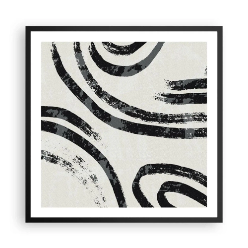 Plagát v čiernom ráme - Napoly zastavený - 60x60 cm
