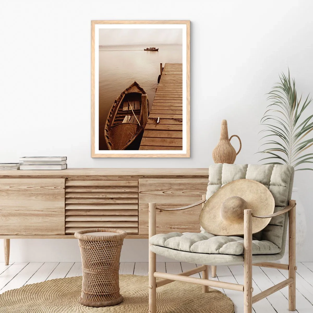 Plagát v ráme zo svetlého duba - Veľký pokoj - 70x100 cm
