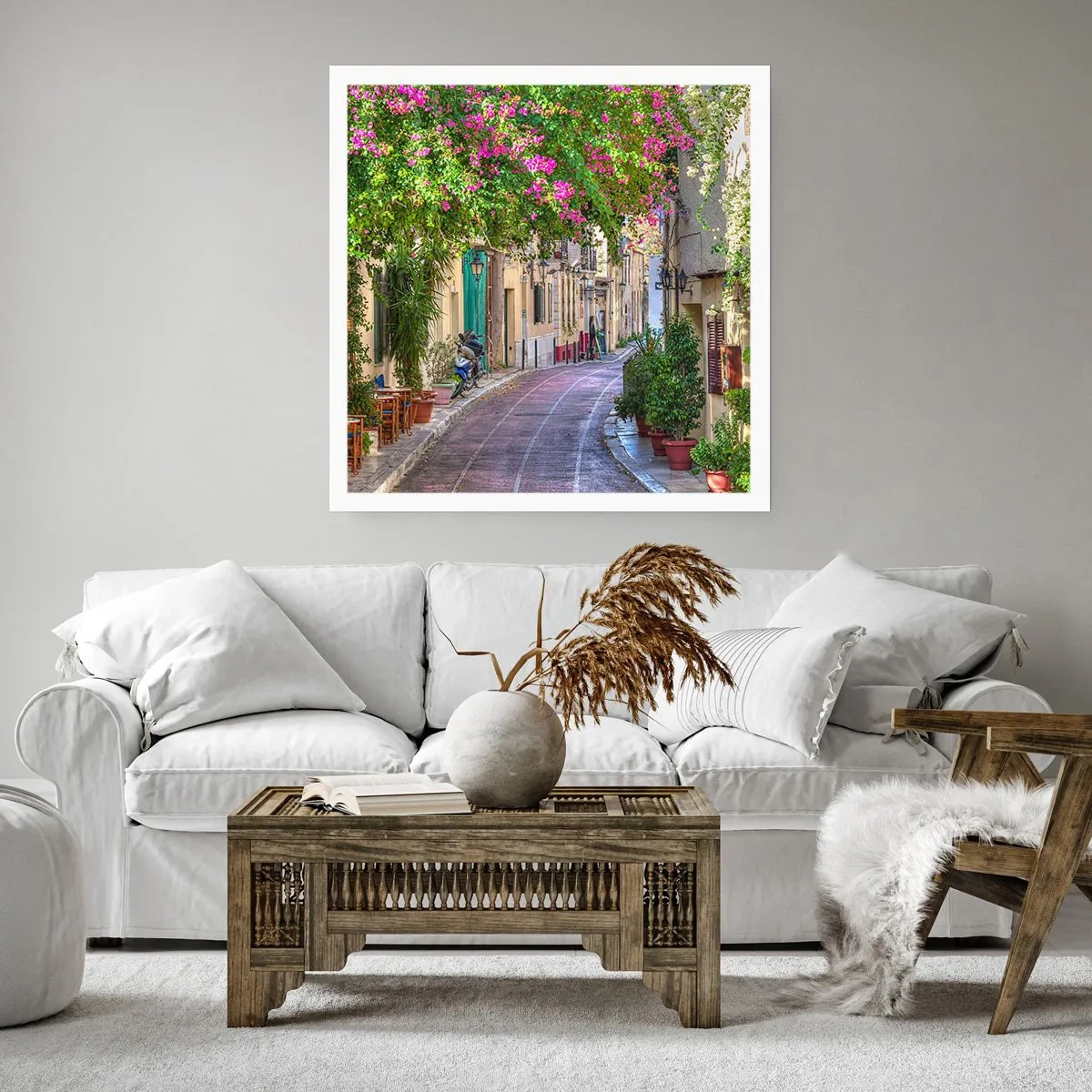 Plagát - Kvitnúce zákutie - 60x60 cm