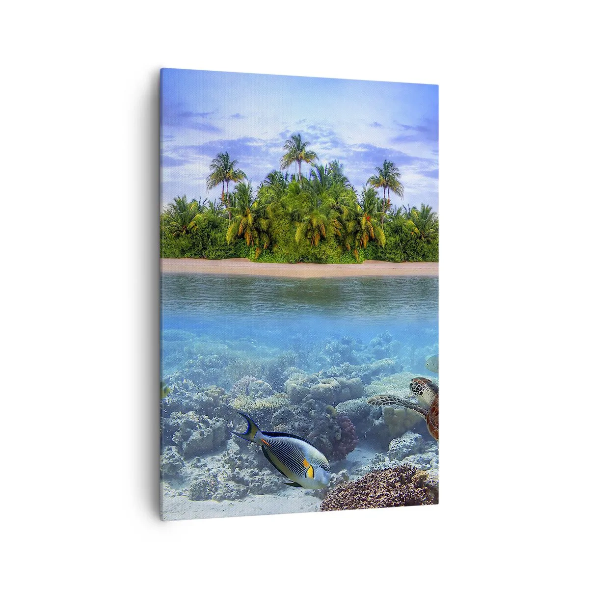 Obraz na plátne - Nebeský ostrov pozýva - 70x100 cm