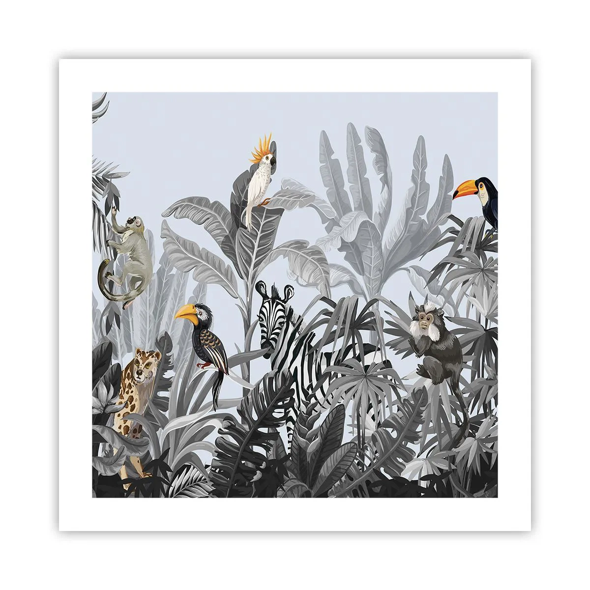 Plagát - Africká rozprávka - 50x50 cm