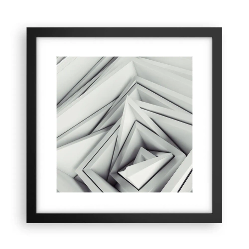 Plagát v čiernom ráme - Symfónia ostrých uhlov - 30x30 cm