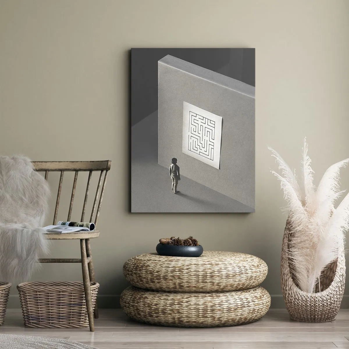 Obraz na plátne - Kde to ale som? - 65x120 cm