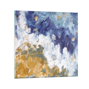 Obraz na skle - Tanec živlov - 70x70 cm