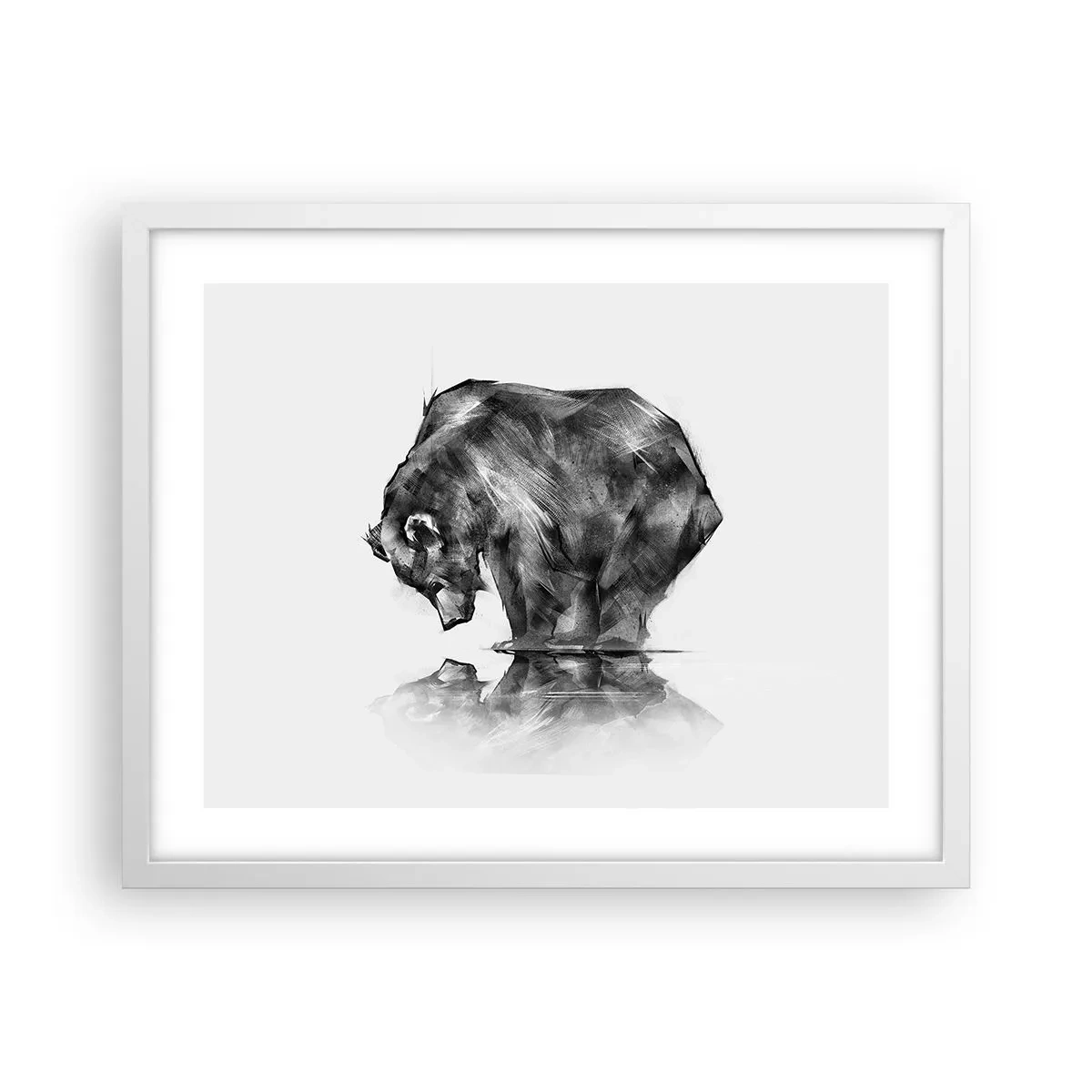Plagát v bielom ráme - Je príjemné sa stretnúť s niekým blízkym - 50x40 cm