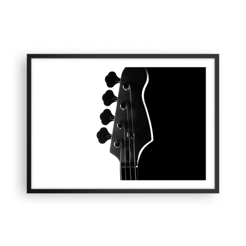 Plagát v čiernom ráme - Rockové ticho  - 70x50 cm