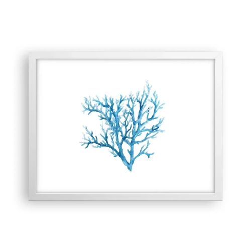 Plagát v bielom ráme - Morský filigrán - 40x30 cm
