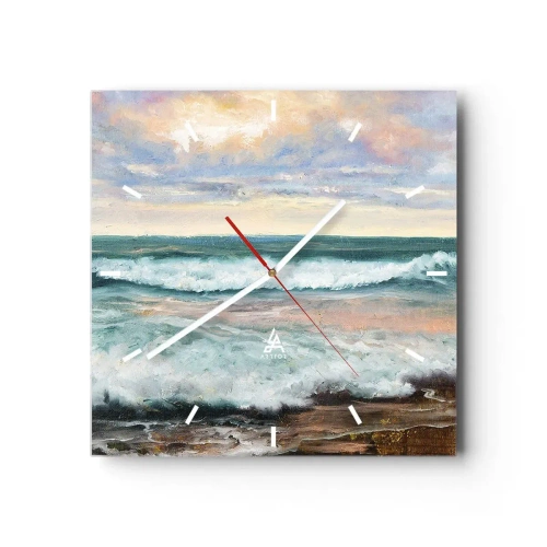 Nástenné hodiny - Tu uhladíš dušu - 40x40 cm