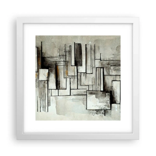 Plagát v bielom ráme - Sila jednoduchosti - 30x30 cm