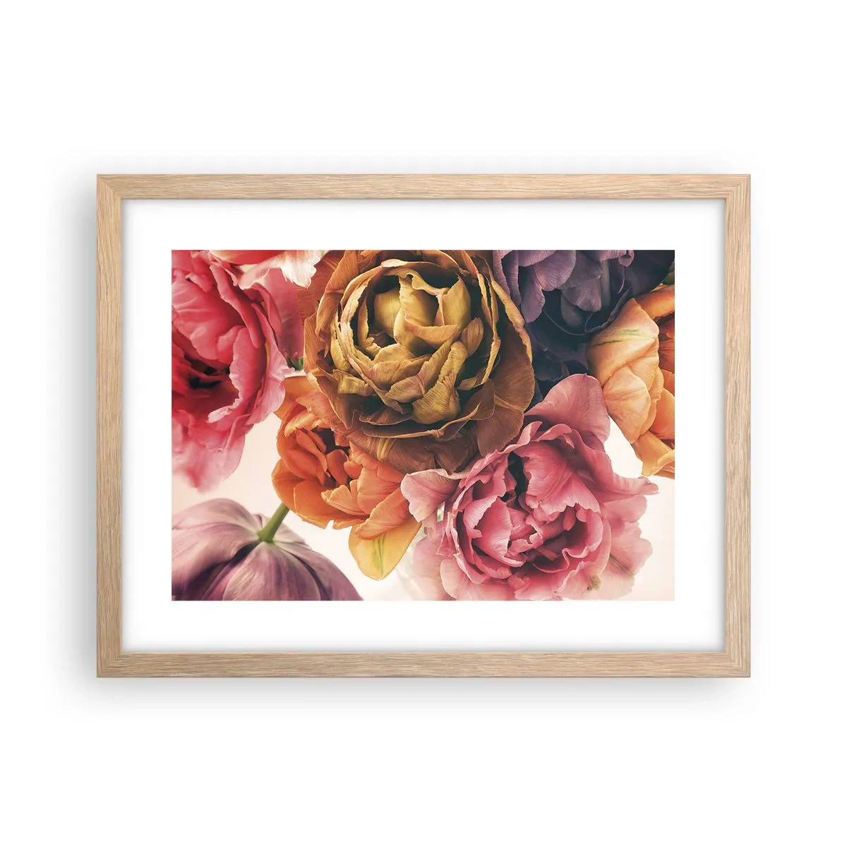 Plagát v ráme zo svetlého duba - Oslava života - 40x30 cm