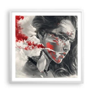 Plagát v bielom ráme - V škárach absurdity - 60x60 cm