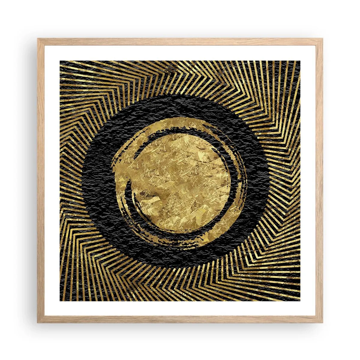 Plagát v ráme zo svetlého duba - Glamour - 60x60 cm