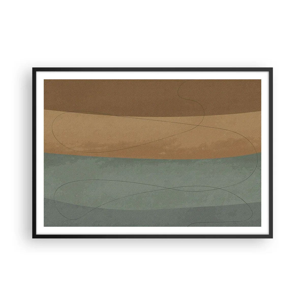 Plagát v čiernom ráme - Horizontálna kompozícia - 100x70 cm