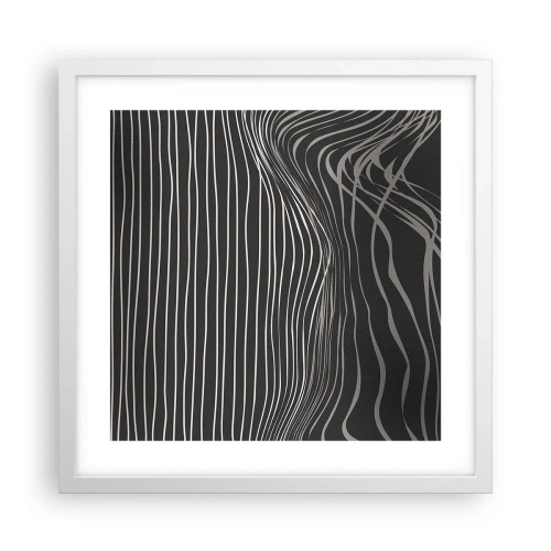 Plagát v bielom ráme - Rytmus a prízvuk - 40x40 cm