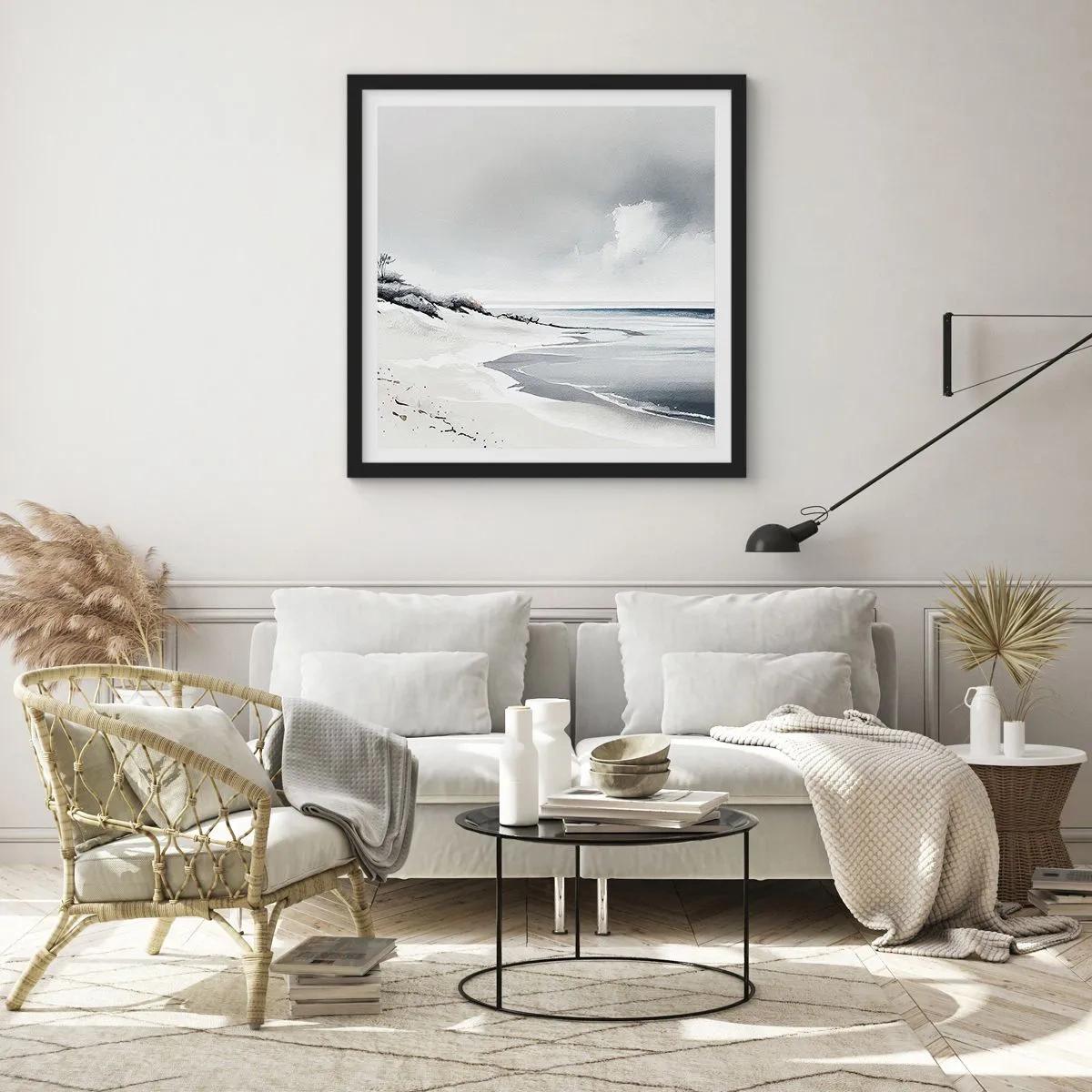 Plagát v čiernom ráme - Vždy spolu - 60x60 cm