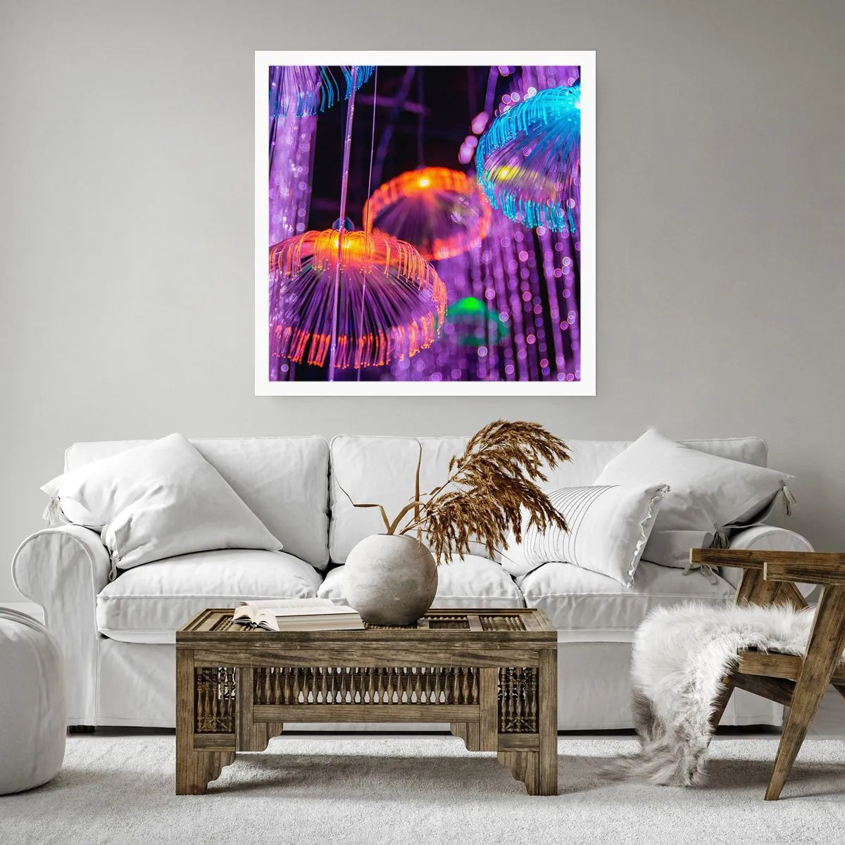 Plagát - Svetelná fontána - 60x60 cm