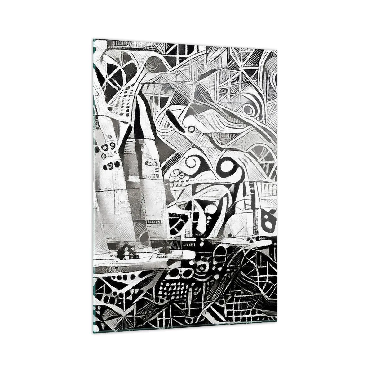Obraz na skle - Medzi vlnami - 50x70 cm