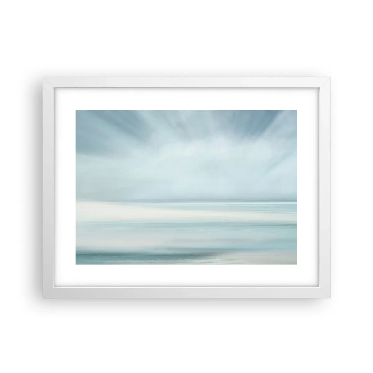 Plagát v bielom ráme - Kľud až kam oko siaha - 40x30 cm