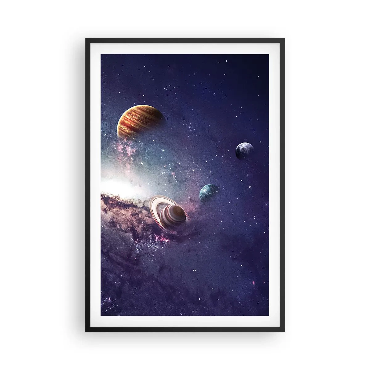 Plagát v čiernom ráme - Slnko a tanec - 61x91 cm